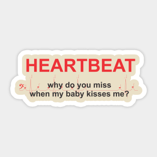 Heartbeat kiss Sticker